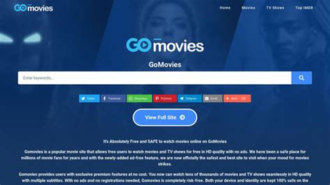 We let you watch movies online without having to register or paying, with over 10000 movies and TV-Series. . Gomovies sx